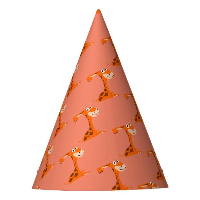 Gorro De Fiesta Giraffe personalizada (Anverso)