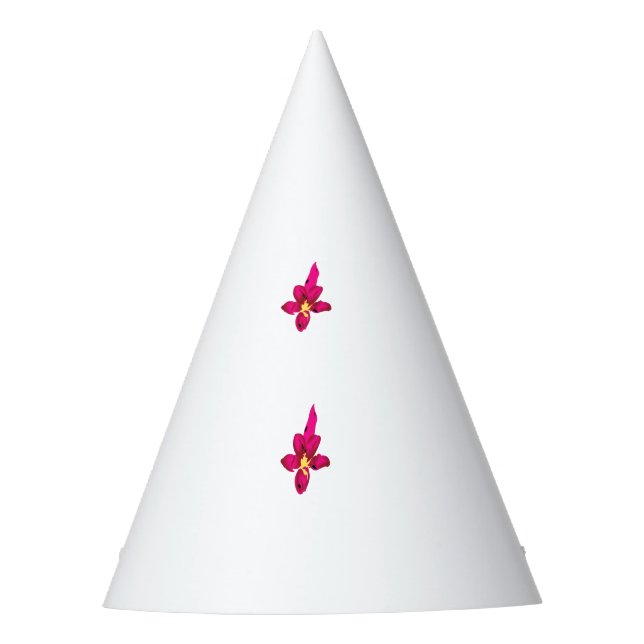 Gorro De Fiesta Girly Design, Light Gold, Purplish Red (Anverso)