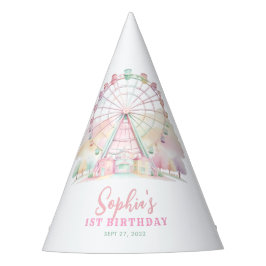 Gorro De Fiesta Girly Pastel Color Carnaval Circo Niños Cumpleaños