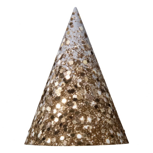 Gorro De Fiesta Glam Glam Gold Purpurina Glam #1 (Anverso)