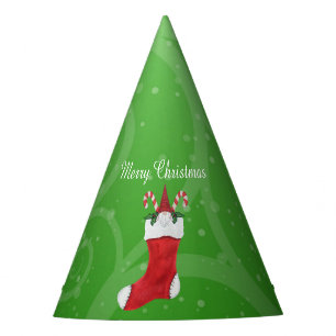 Gorro De Fiesta Gnome con barba blanca en los Navidades de Green