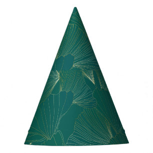 Gorro De Fiesta Golden Ginkgo deja el Art Deco