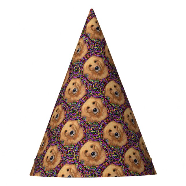 Gorro De Fiesta Golden Retriever (Anverso)