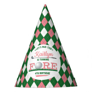 Gorro De Fiesta Golf PAR-TEE 4º cumpleaños