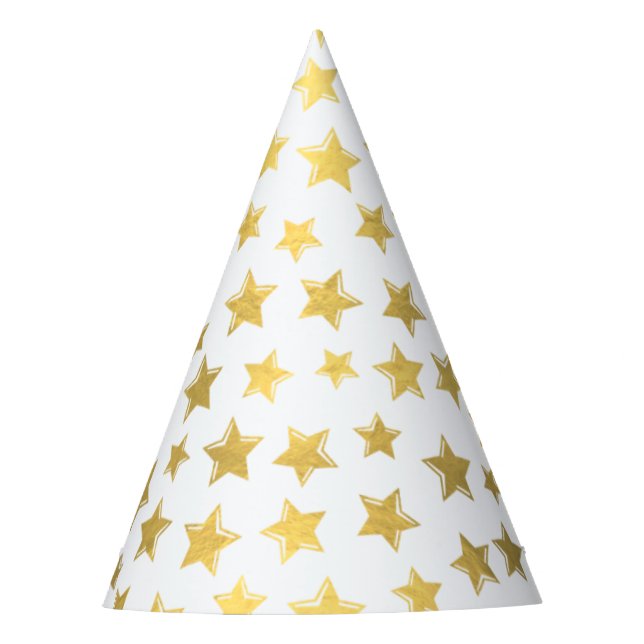 Gorro De Fiesta Gorrito de Fiesta Estrellas Doradas Brillantes 2 (Anverso)