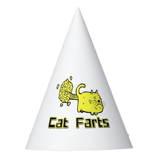 Gorro De Fiesta Gracioso Cat Farts (Anverso)