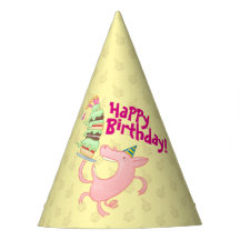 ¡Gracioso Cerdo Feliz Cumpleaños! Personalizado de