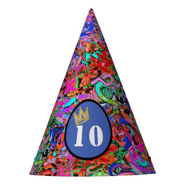 Gorro De Fiesta Graffiti con corona (Anverso)