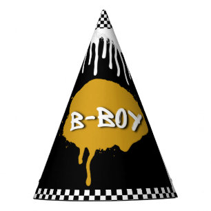 Gorro De Fiesta Grafiti de oro de Hip Hop B-Boy conocido por un cu