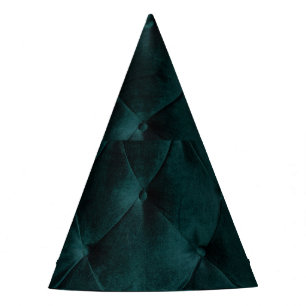 Gorro De Fiesta Green de terciopelo: Elegancia textil malaquita