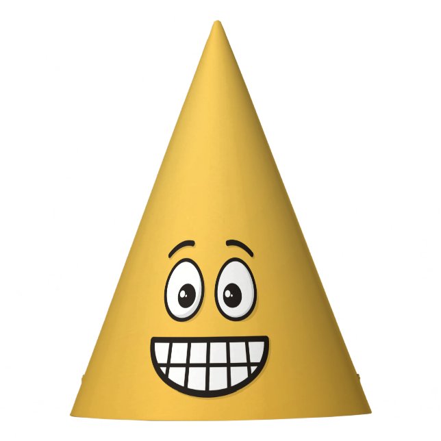 Gorro De Fiesta Grinning Face con los ojos abiertos (Anverso)