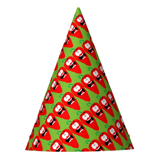 Gorro De Fiesta Gritando pimienta roja picante (Anverso)
