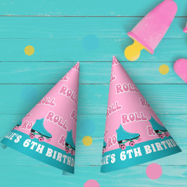 Gorro De Fiesta Groovy Retro Rainbow Roller Cumpleaños