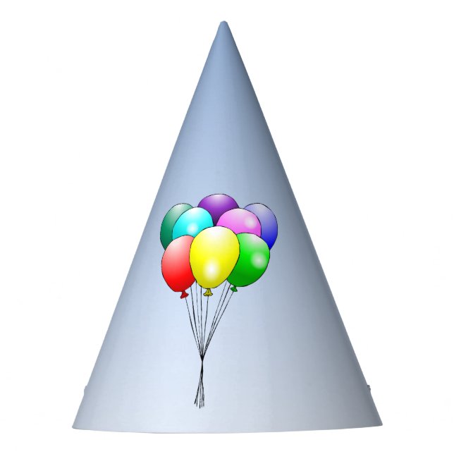 Gorro De Fiesta Grupo de globos coloridos (Anverso)