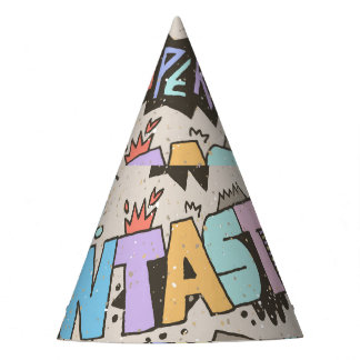 Gorro De Fiesta Guay Fun Doodle Lettering Vintage