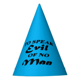 Gorro De Fiesta Hablar El Mal De Ningún Hombre