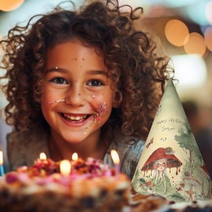 Gorro De Fiesta Hada mágica del bosque otoñal   Cumpleaños