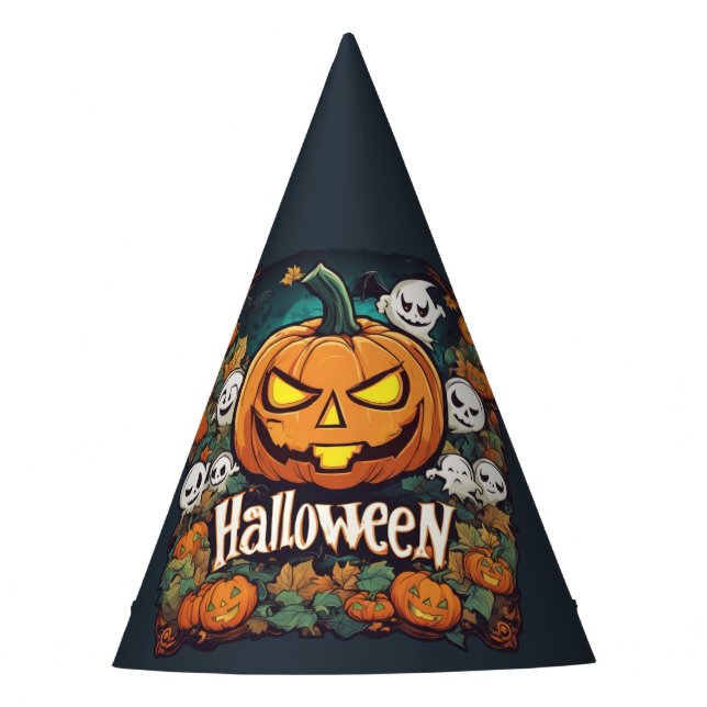 Gorro De Fiesta Halloween-Banner mit Kürbissen und Geistern -  (Anverso)