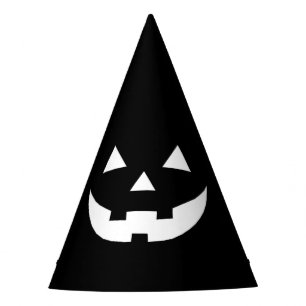 Gorro De Fiesta Halloween blanco negro Jack o linterna aterrador