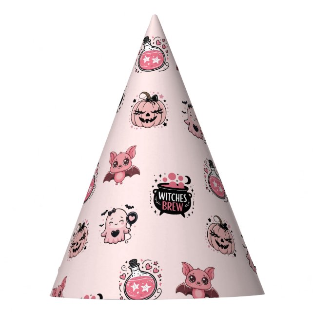 Gorro De Fiesta Halloween con gafas rosas y negras (Anverso)