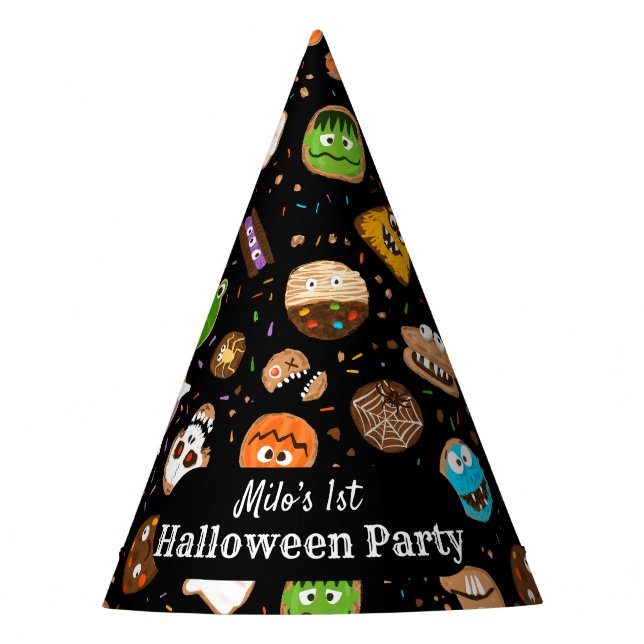 Gorro De Fiesta Halloween Monster Cookie niños divertidos (Anverso)