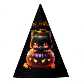 Gorro De Fiesta Halloween Party Black Cat Pumpkin Horror