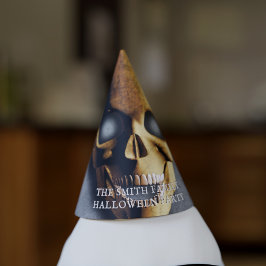 Gorro De Fiesta Halloween Skeleton Skull Spooky nombre de familia