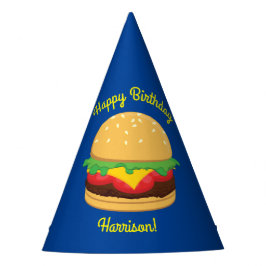 Gorro De Fiesta Hamburger Birthday Party Burger