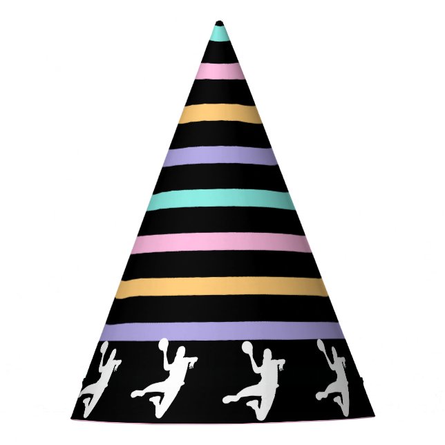 Gorro De Fiesta Handball Girl Birthday, Handball Player Gift  (Anverso)