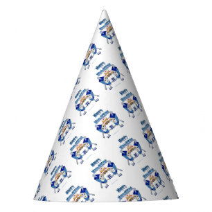 Gorro De Fiesta Hanukkah Dancing Dreides y Jelly Doughnut