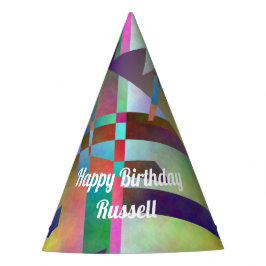 Gorro De Fiesta Happy Birthday Celebration Abstract Pattern
