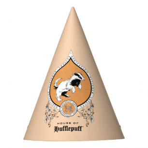 Gorro De Fiesta HARRY POTTER™ Escudo Delicado Sketch HUFFLEPUFF™