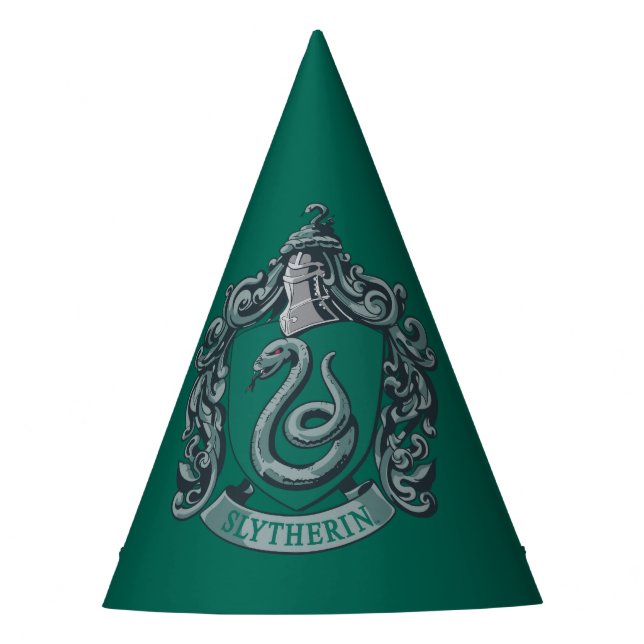 Gorro De Fiesta Harry Potter | Slytherin Escudo Green (Anverso)