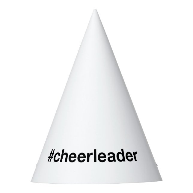 Gorro De Fiesta Hashtag CHEERLEADER (Anverso)