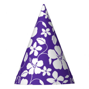 GORRO DE FIESTA HAWAIIAN HULA (HIBISCUS) PURPLE
