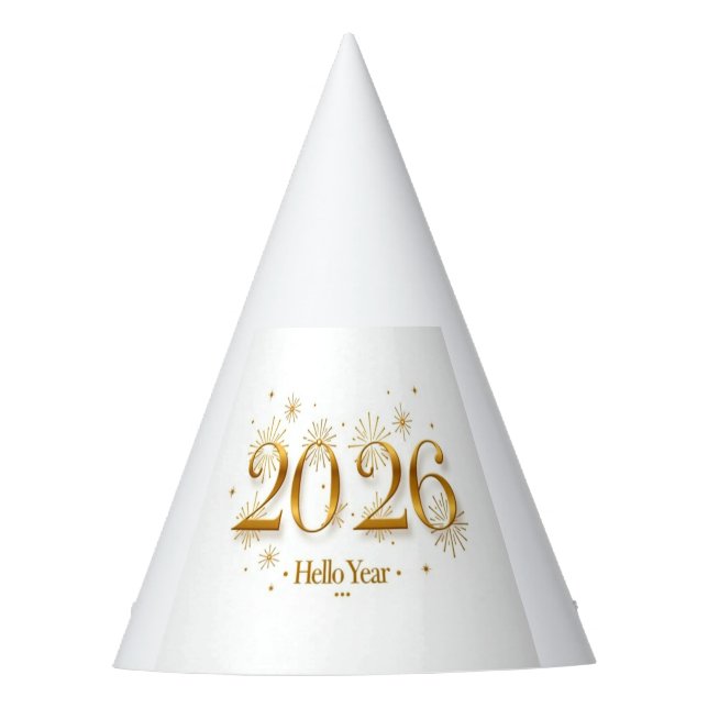Gorro De Fiesta Hello 2026 Party Hat (Anverso)