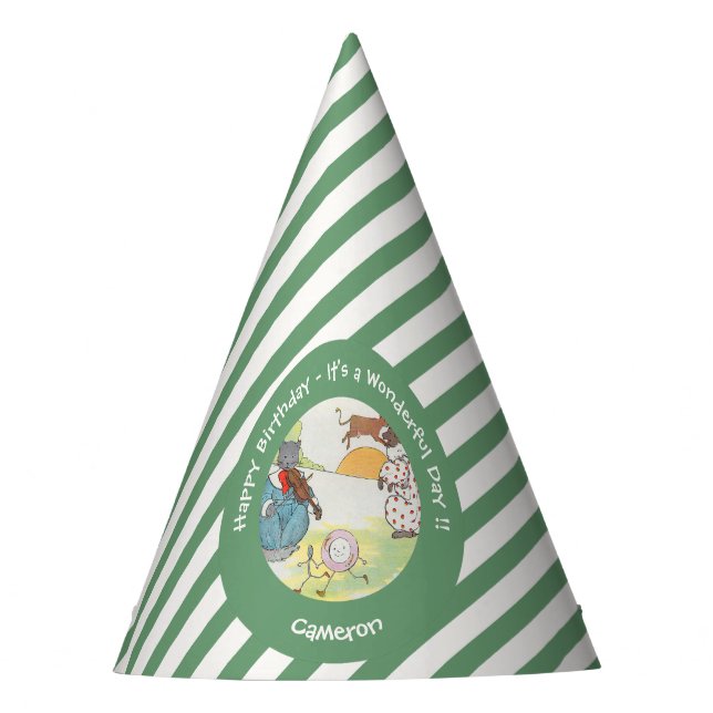 Gorro De Fiesta Hey Diddle Diddle Birthday Party Collection (Anverso)