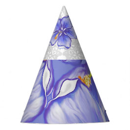 Gorro De Fiesta Hibiscus & lace BLUE