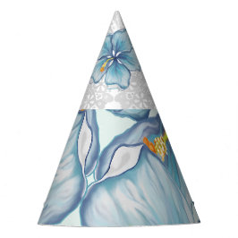 Gorro De Fiesta Hibiscus & lace TURQUOISE