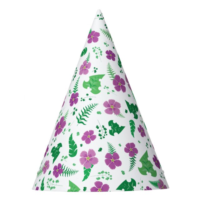 Gorro De Fiesta Hibiscus púrpura (Anverso)