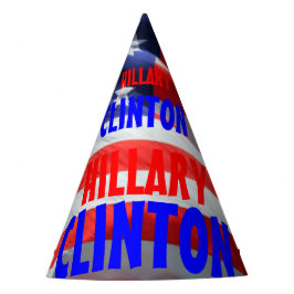 Gorro De Fiesta Hillary Clinton liderando la bandera norteamerican