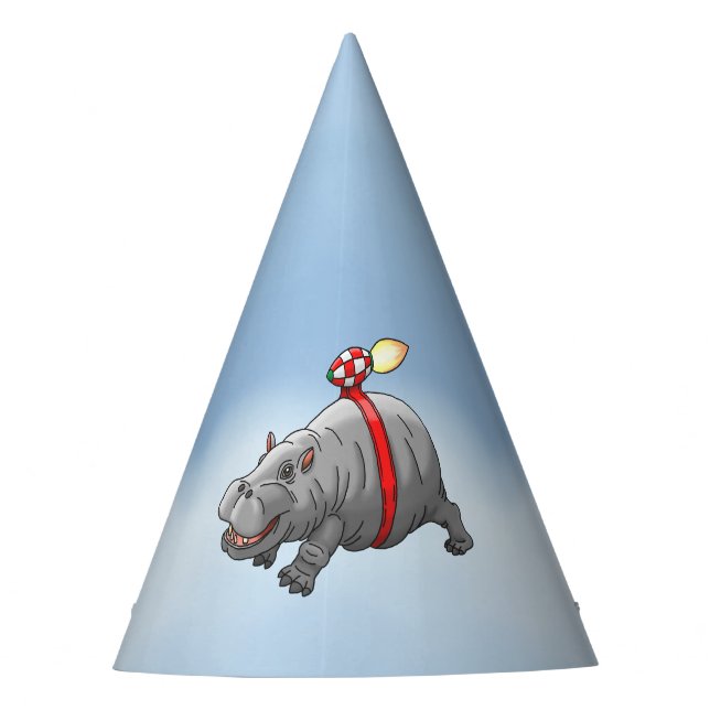 Gorro De Fiesta Hipopótamo Cohete Volador (Anverso)