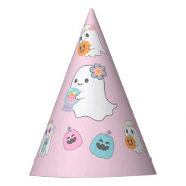 Gorro De Fiesta Hippie Halloween Pink Ghost