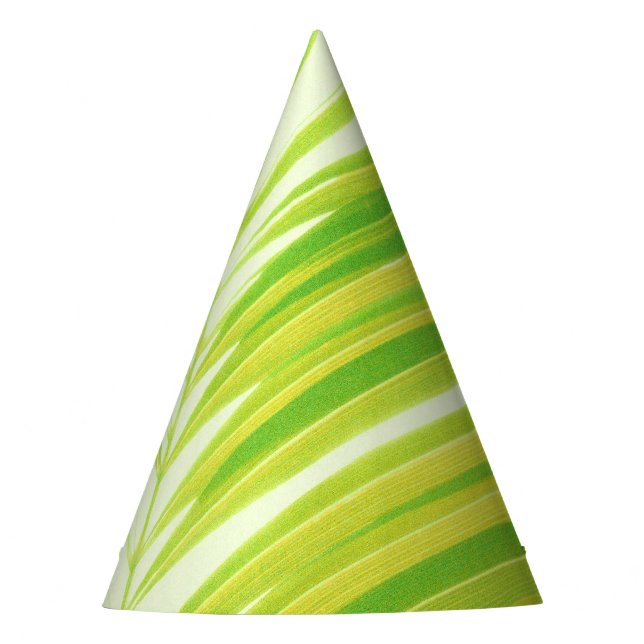 Gorro De Fiesta Hojas de palma verde pálido (Anverso)