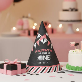 Gorro De Fiesta Hole In One Chicas Golf 1er cumpleaños Par-tee