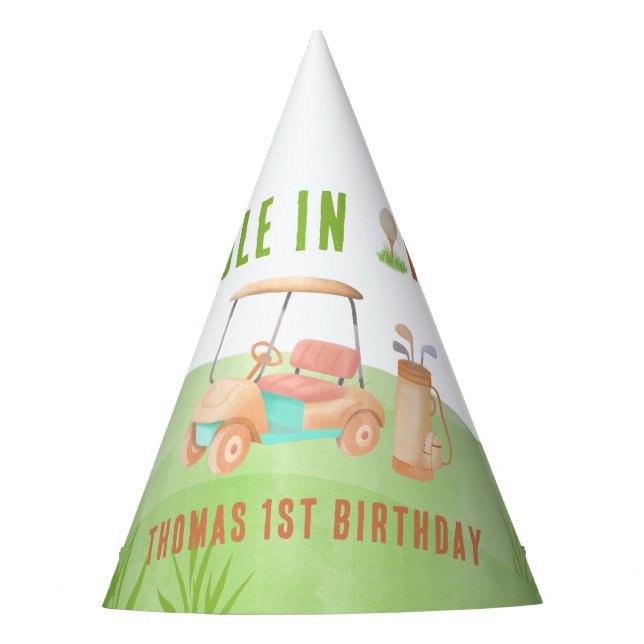 Gorro De Fiesta Hole In One First Birthday Party (Anverso)