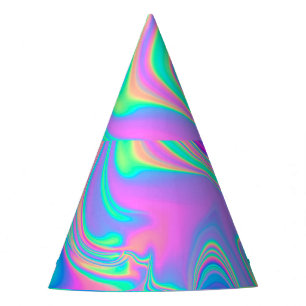 Gorro De Fiesta Holografía irlandesa: Textura de Neon Marcado