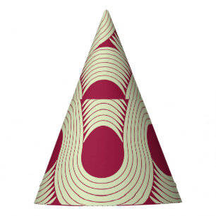 Gorro De Fiesta Huelga de Moebius: Infinita mosaico rojo-verde