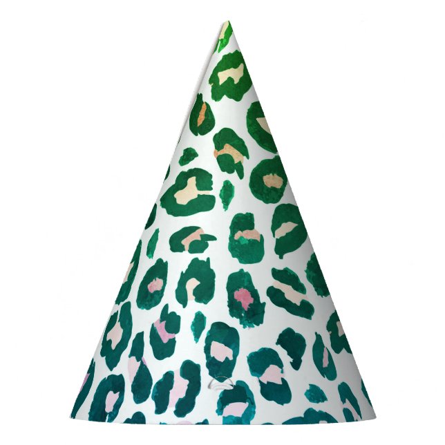 Gorro De Fiesta Huella de animales de estampado de leopardo (Izquierda)