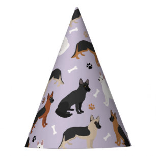 Gorro De Fiesta Huesos y patas de pastor alemanes